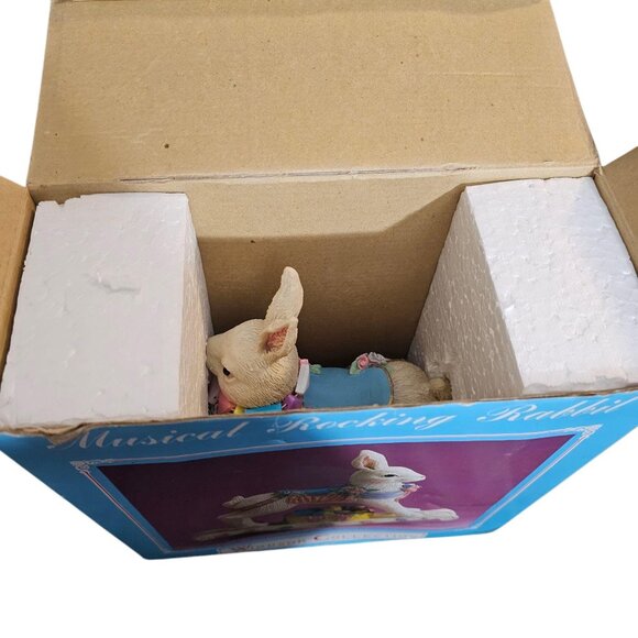 Musical Rocking Bunny Rabbit Windsor Collection Easter Vintage - Picture 3 of 8